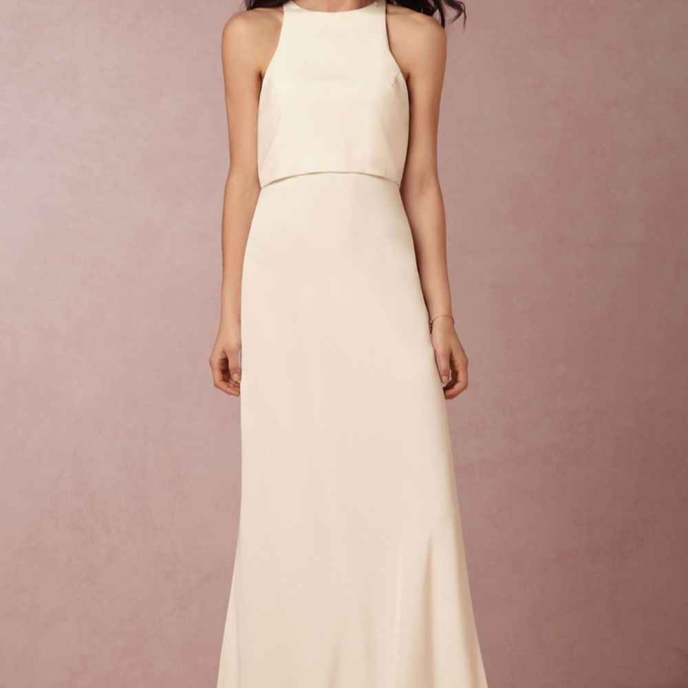 Jill Stuart Iva Crepe Maxi Dress Size 6